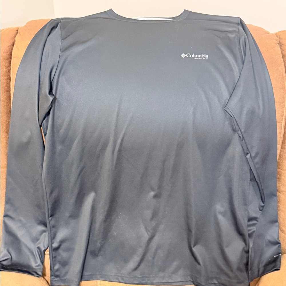 Columbia PFG Black Flag Long Sleeve Shirt Medium